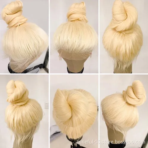 cheap wigs with lowest price invisible hd lace frontal wig human hair wigs deep wave human hair blonde